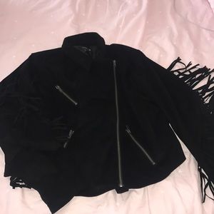 Torrid plus size suede fringe jacket